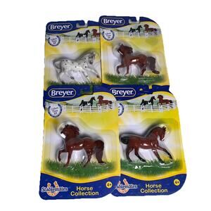 Breyer Stablemates Horses Lot Appaloosa Arabian Warmblood 4 Collectible Toys NEW